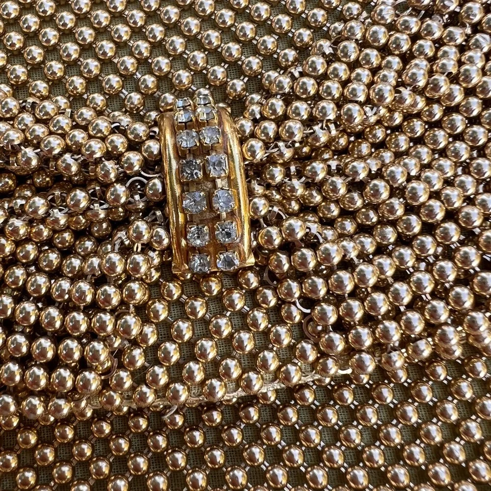 Bueno Gold Beaded Clutch with Chain Strap - Picture 11 of 11